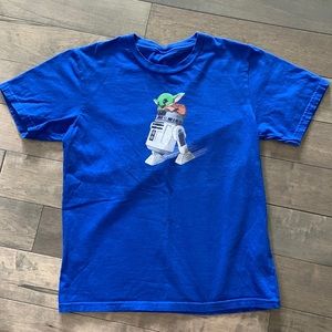 Baby Yoda Grogu R2D2 tee, kids medium